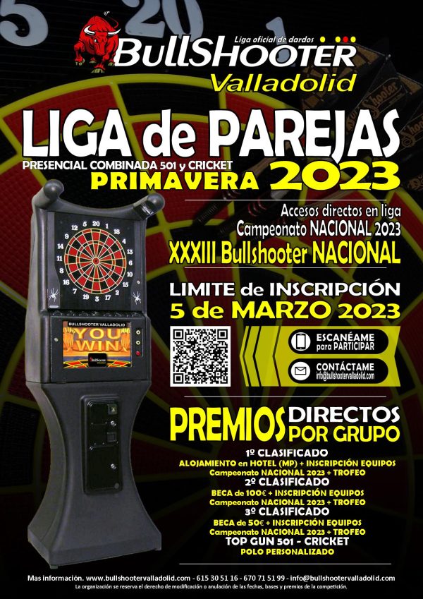 LIGA PAREJAS PRESENCIAL PRIMAVERA -2023